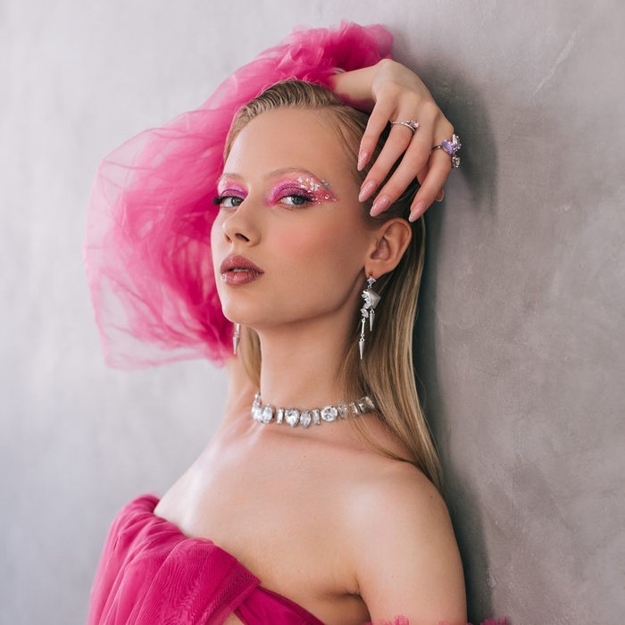 Колье &laquo;Драгоценность&raquo; геометрия, цвет белый в серебре, 32 см