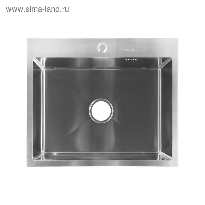 Мойка FABIA PROFI, 60х50 см, врезная, S = 3,0 и 0,8 мм, сифон с переливом + корзина Мойка FABIA PROFI, 60х50 см, врезная, S = 3,0 и 0,8 мм, сифон с переливом + корзина