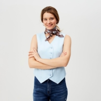 Платок женский MINAKU р-р 70*70 см, цвет коричневый Платок женский MINAKU р-р 70*70 см, цвет коричневый