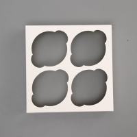 Коробка для 4 капкейка с окном "Счастливого рождества", 16 х 16 х 10 см, упаковка, Новый год Коробка для 4 капкейка с окном "Счастливого рождества", 16 х 16 х 10 см, упаковка, Новый год