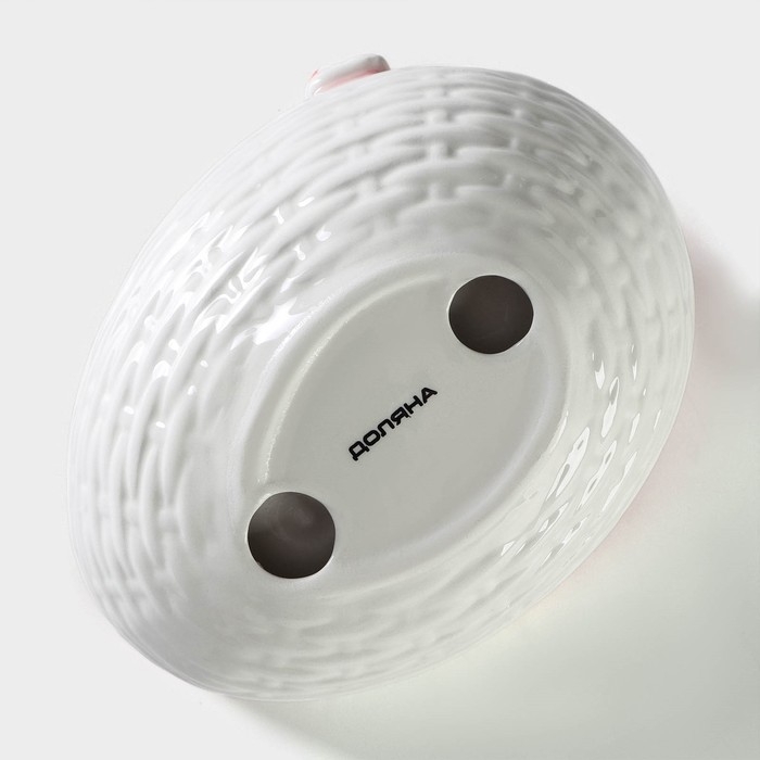 Салатник Доляна &laquo;Зайка&raquo;, 430 мл, 18&times;14&times;11 см, цвет розовый