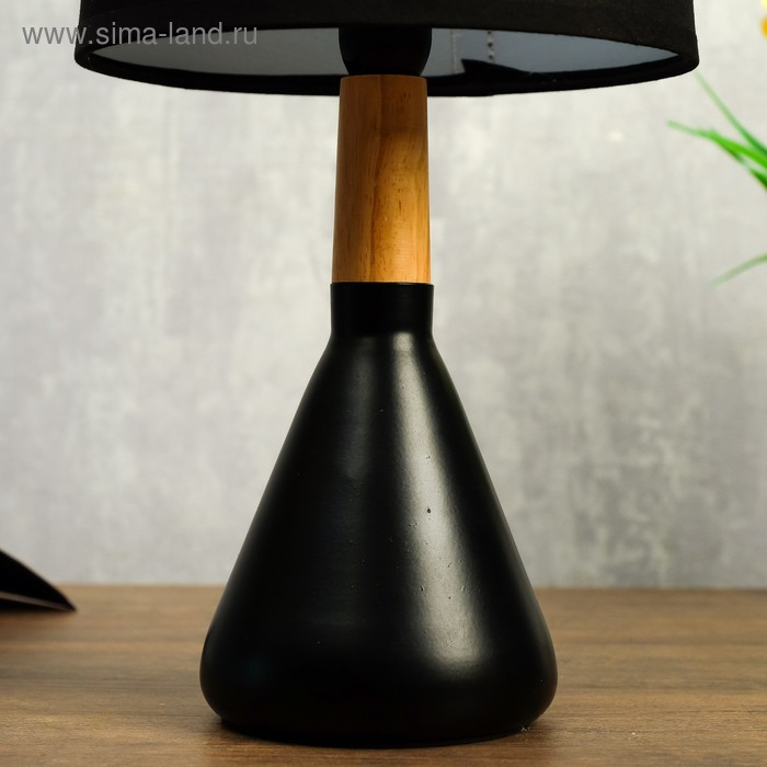 Лампа настольная 320612/1 E14 40Вт черный 16х16х35 см RISALUX