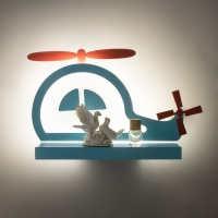 Бра "Вертолет" LED 18Вт синий 35х25х8см Бра "Вертолет" LED 18Вт синий 35х25х8см