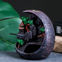 Подставка для благовоний "Деревенька в горах" 11х7х12см