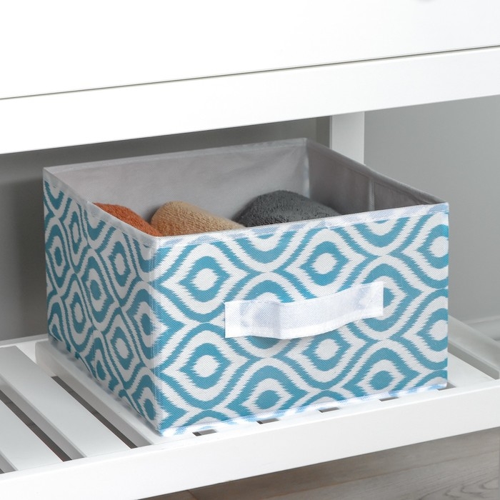 Короб для хранения Доляна &laquo;Лагуна&raquo;, 29&times;29&times;18 см, цвет бирюзовый