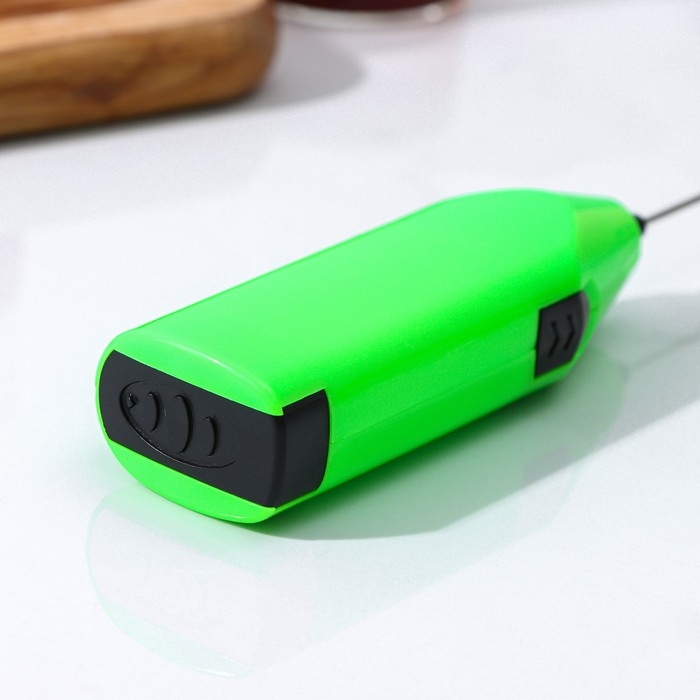 Капучинатор Доляна, 20×4×2,5 см, 2,5 Вт, цвет зелёный Капучинатор Доляна, 20×4×2,5 см, 2,5 Вт, цвет зелёный