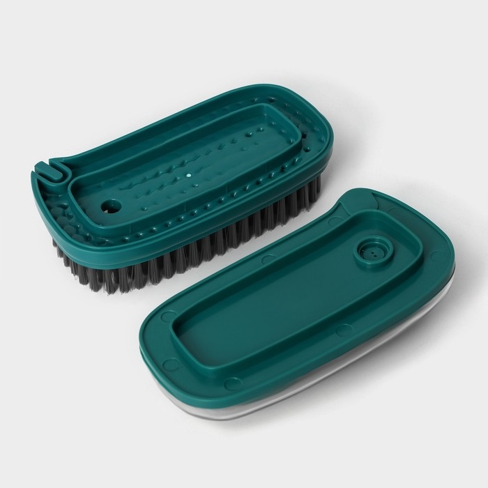 Щётка универсальная, с дозатором, 12&times;6&times;5 см