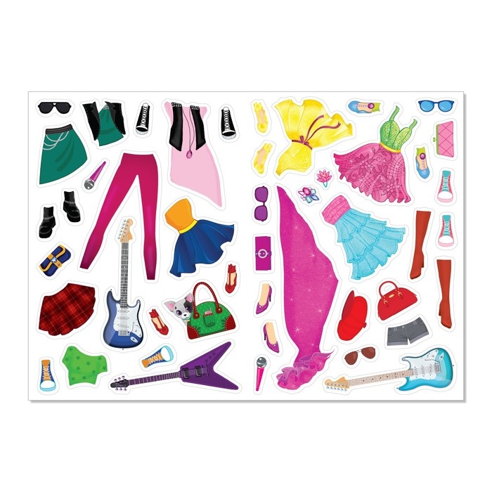 Наклейки &laquo;Наряди куколку. Суперзвезда&raquo;, 12 стр.