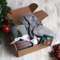 Набор подарочный "Мечта исполнится" плед и акс Набор подарочный "Мечта исполнится" плед и акс