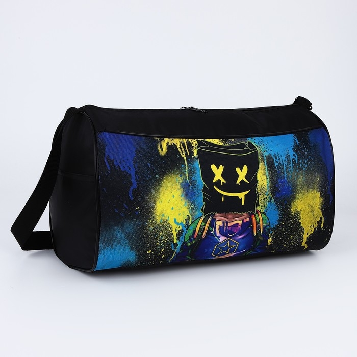 Сумка детская спортивная для мальчика «Маска», 40х21х24см, цвет чёрный Сумка детская спортивная для мальчика «Маска», 40х21х24см, цвет чёрный