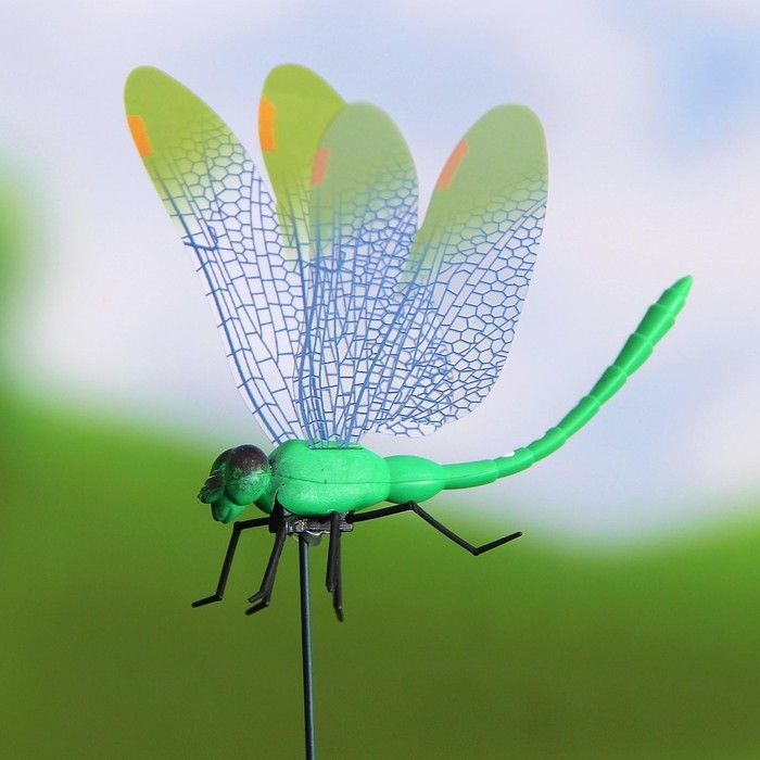 Штекер Штекер "Стрекоза Сенди" 14х9см/45см, набор 10шт, МИКС