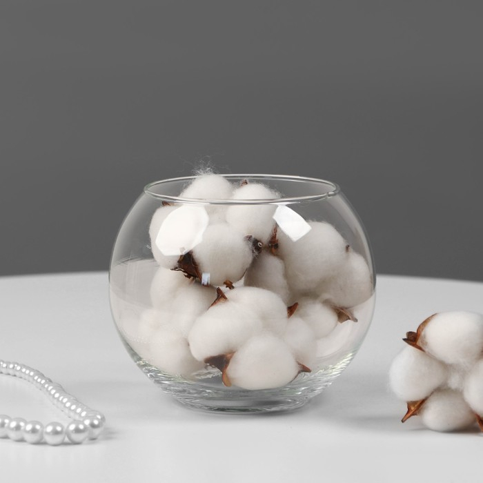 Ваза Ваза "Шаровая" d-9см,10х10см, V=0,8л прозрачная(2066)