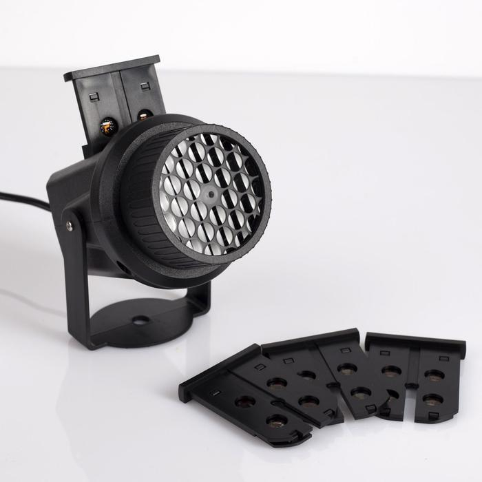 Световой прибор &laquo;Новогодние картинки&raquo;, 4 картриджа, свечение мульти, 220 В