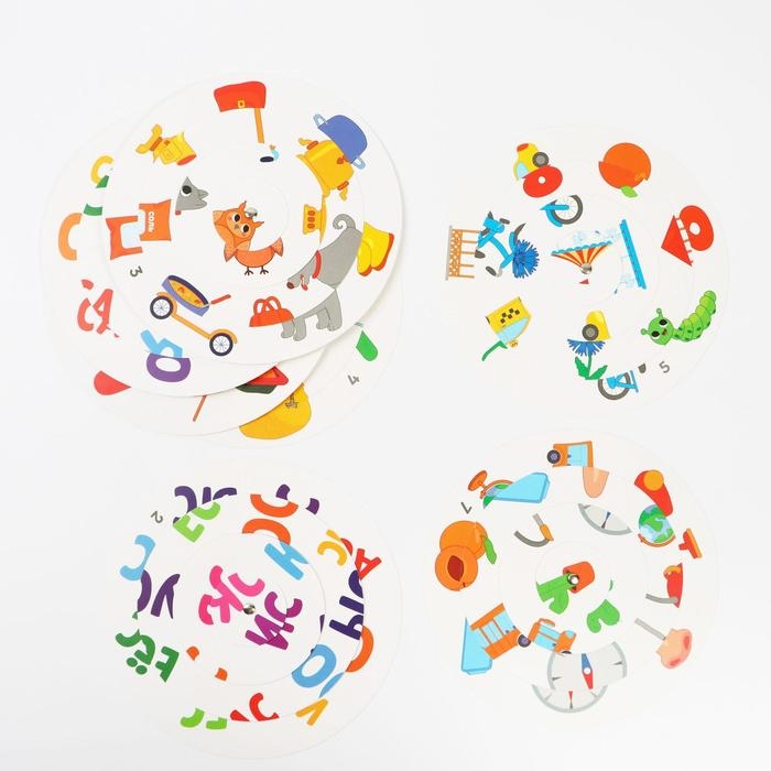 Логопедическая игра &laquo;Круговые пазлы. Звук &laquo;С&raquo;, 7 пазлов, 3+