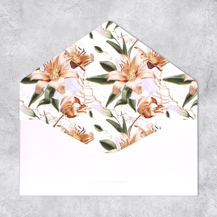 Конверт подарочный For you, софт тач, тиснение, 19 &times; 9,2 см