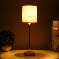 Лампа настольная 16012/1 E14 40Вт дерево-хром 12,5х12,5х42 см Лампа настольная 16012/1 E14 40Вт дерево-хром 12,5х12,5х42 см