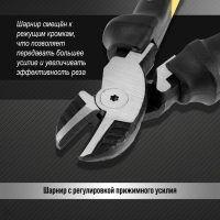 Бокорезы усиленные ТУНДРА ПРОФИ, CrV, двухкомпонентные рукоятки, 170 мм Бокорезы усиленные ТУНДРА ПРОФИ, CrV, двухкомпонентные рукоятки, 170 мм