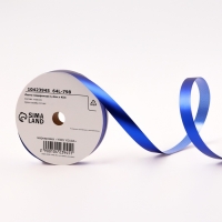 Лента для декора и подарков "Металлик", 1,2см х 45м, синяя Лента для декора и подарков "Металлик", 1,2см х 45м, синяя