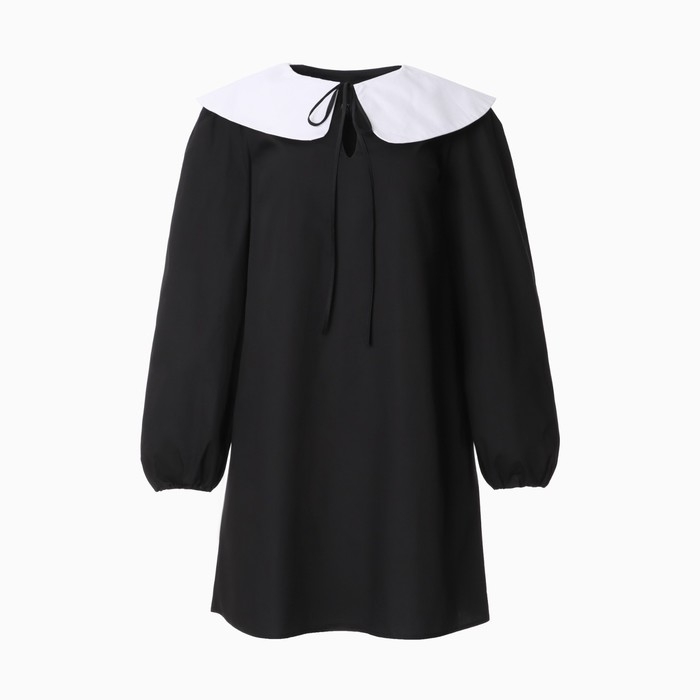 Платье женское MIST с воротником, р. 42, черный Платье женское MIST с воротником, р. 42, черный