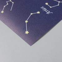 Бумага для скрапбукинга "Созвездия" плотность 180 гр набор 5 шт 30,5х32 см Бумага для скрапбукинга "Созвездия" плотность 180 гр набор 5 шт 30,5х32 см