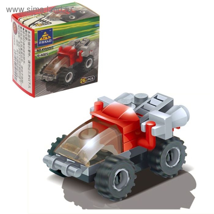 Конструктор гоночная машина KAZI Гонка, 26 деталей, 5+ Конструктор гоночная машина KAZI Гонка, 26 деталей, 5+