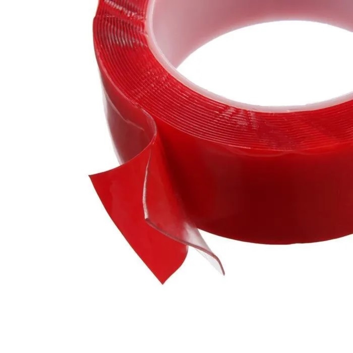 Клейкая лента TORSO, прозрачная, двусторонняя, акриловая, 40 мм х 5 м