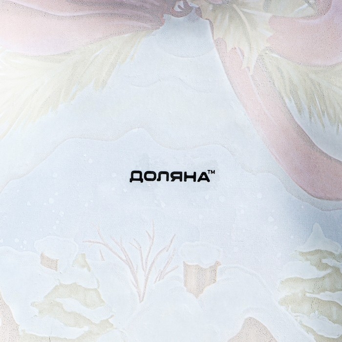 Блюдо стеклянное сервировочное Доляна &laquo;Бант. Новогодняя сказка&raquo;, 19&times;14 см