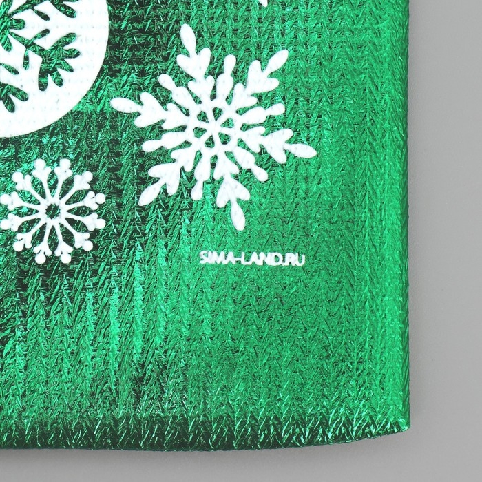 Мешочек подарочный парча &laquo;Игрушки&raquo;, 16 х 24 см +/- 1.5 см, Новый год