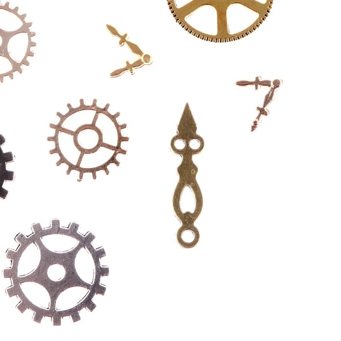 Декор для творчества &laquo;Античные шестерни&raquo; вес 50 г, размер 1 шт. &mdash; 0,5-3 см