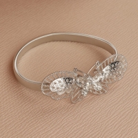 Подхват для штор &laquo;Бабочка&raquo;, 9 &times; 3 см, 23,5 см, цвет серебряный