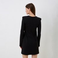 Платье женское MIST с акцентной линией плеч, р. 44, черный