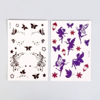 Набор &laquo;Детские татуировки&raquo;, светятся в темноте, 2 листа