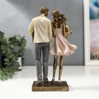 Сувенир полистоун "Влюблённая пара с сердцами" 25,5х8,5х15 см Сувенир полистоун "Влюблённая пара с сердцами" 25,5х8,5х15 см