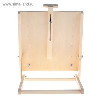 Мольберт настольный &laquo;Студийный&raquo;, 650 x 450 x 560 мм, с планшетом 450 x 480 мм (возможность разместить холст 60 x 80 см), с бегунком, Calligrata