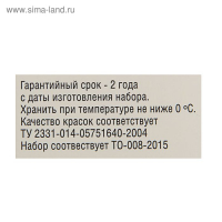 Акварель художественная в кюветах, 16 цветов х 2.5 мл, ЗХК "Ленинград-2", 1941020