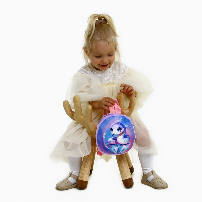 Новый год! Рюкзак детский новогодний «Волшебная змея», плюшевый, цвет фиолетовый Новый год! Рюкзак детский новогодний «Волшебная змея», плюшевый, цвет фиолетовый