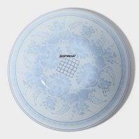 Салатник стеклянный Доляна &laquo;Синева&raquo;, 600 мл, 18&times;4,5 см