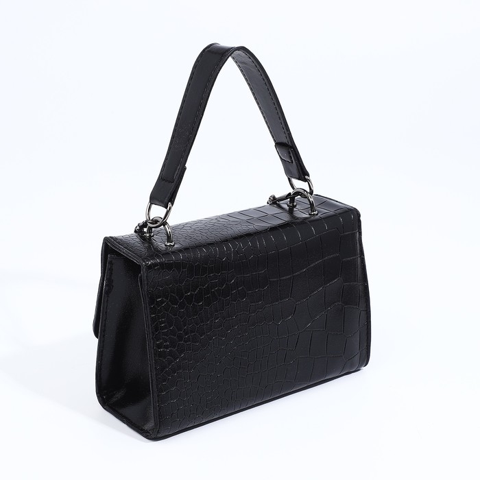 Сумка-мессенджер на застёжке, цвет чёрный Сумка-мессенджер на застёжке, цвет чёрный