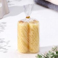 Набор свечей из вощины медовых, 8 см, 2 шт Набор свечей из вощины медовых, 8 см, 2 шт