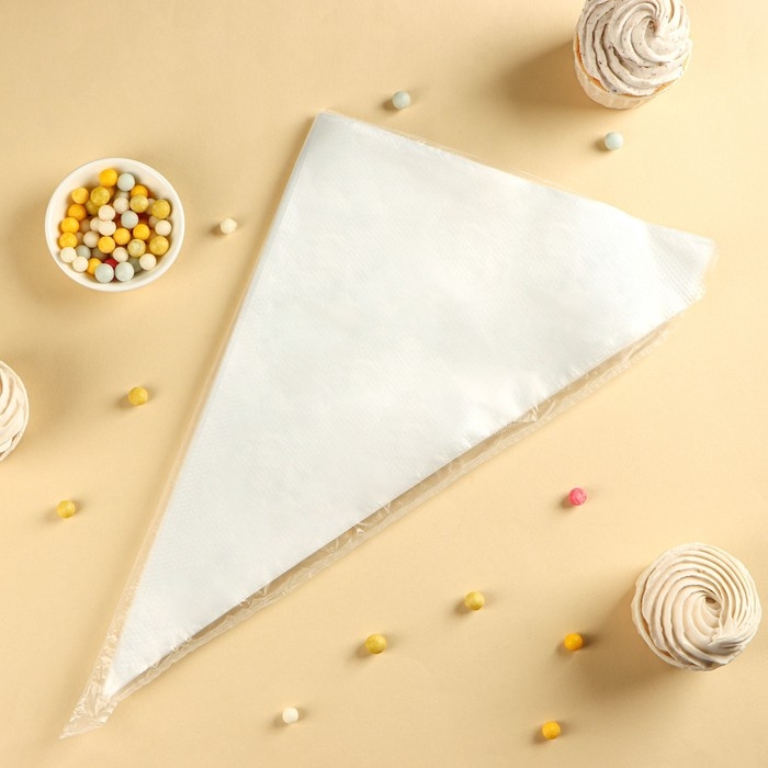 Кондитерские мешки одноразовые Доляна, 30 мкм, 35×24 см (размер XL), 100 шт Кондитерские мешки одноразовые Доляна, 30 мкм, 35×24 см (размер XL), 100 шт