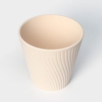 Кашпо для цветов со вставкой &laquo;Луи&raquo;, 2.7 л, цвет кремовый