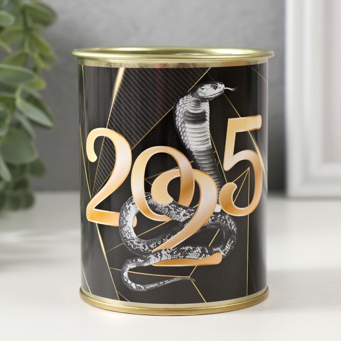 Носки в банке Носки в банке "Новых побед в 2025" (внутри носки мужские, цвет чёрный)