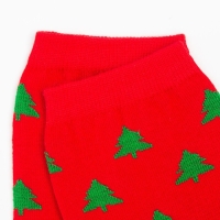 Носки женские &laquo;Ёлочки&raquo; цвет красный, размер 23-25