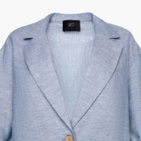 Пиджак женский MIST plus-size, размер 52, цвет голубой