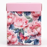 Коробка подарочная складная с 3D эффектом, упаковка, &laquo;Для тебя&raquo;, 11 х 11 х 13 см