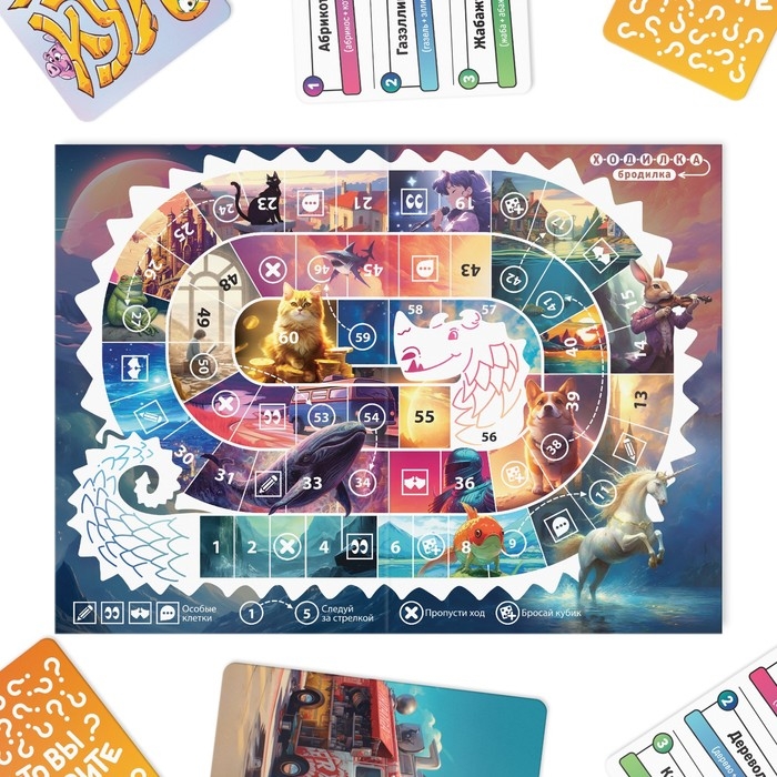 Настольная игра 3 в 1 &laquo;Что вы говорите? Дримикум. Ходилка-бродилка&raquo;, 160 карт, 36 жетона, 6 фишек, 4 загубника, 7+