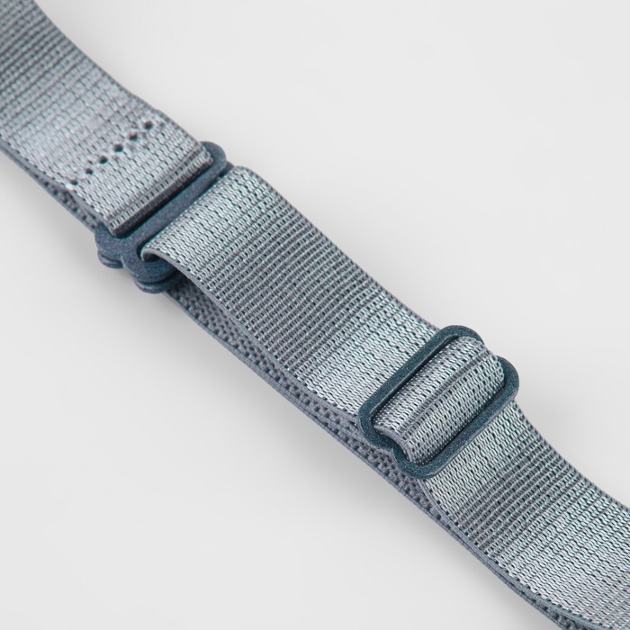 Бретели текстильные, 1,5 см, 37 см, пара, цвет серый