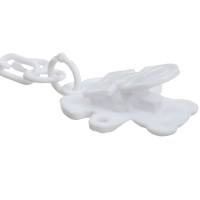 Соска - пустышка силиконовая ортодонтическая, от 6 мес., с держателем, цвет МИКС