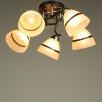 Люстра "Лайма" 5хЕ27 40Вт черно-хромовый 55х55х24 см Люстра "Лайма" 5хЕ27 40Вт черно-хромовый 55х55х24 см