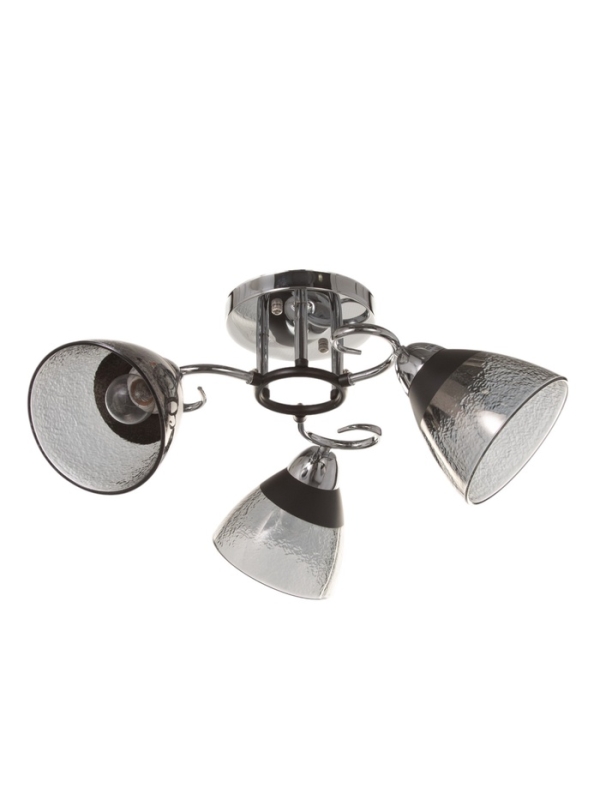 Люстра "Дождь" 3х40Вт Е27 хром 48х48х24см